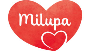 Logo von der Firma Milupa.