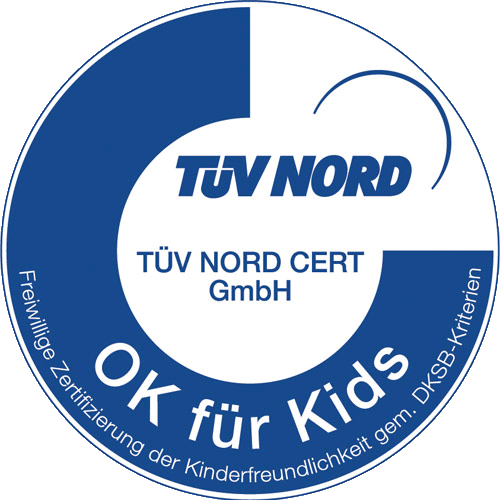 Siegel TÜV Nord OK für Kids