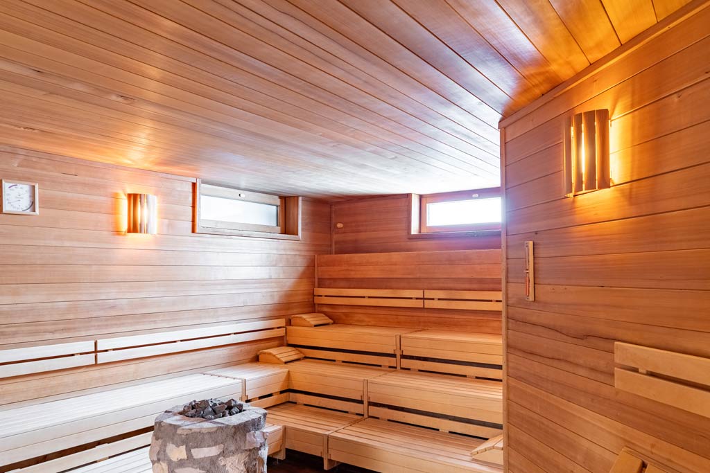Sauna im Familienhotel Feldberger Hof.