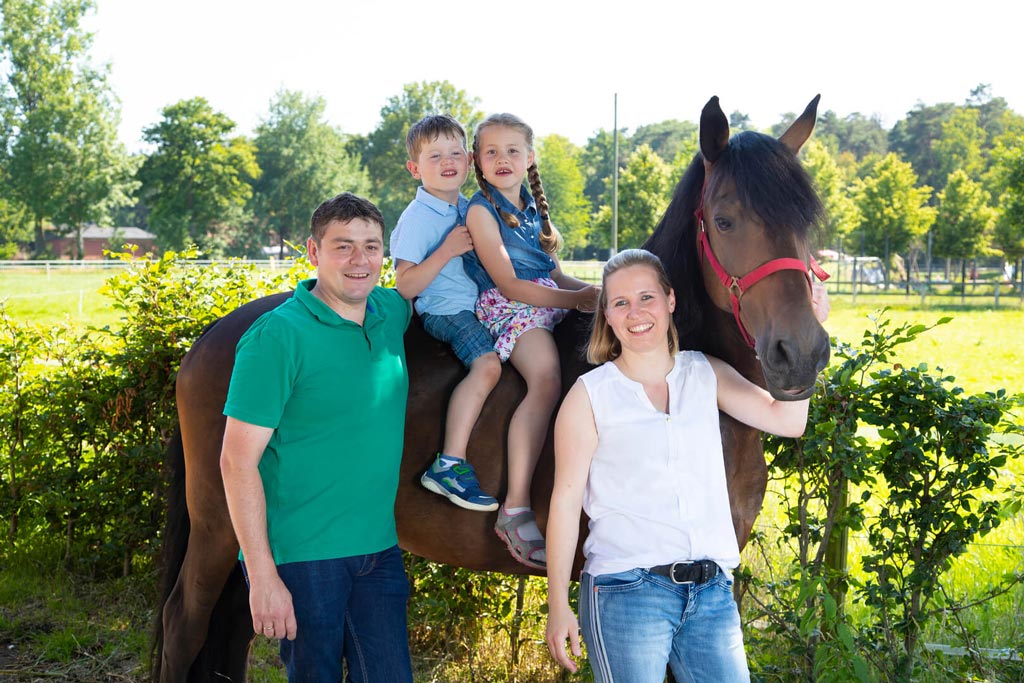 Gastgeberfamilie im Landhuus Laurenz im Münsterland.