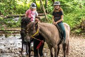 Im Familienurlaub im Fichtelgebirge können Kinder und Familien einen geführten Ausritt in die Natur unternehmen.
