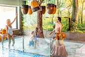 Wasserspaß für die ganze Familie im Kinderbereich des Familienhotels Das Bayrischzell