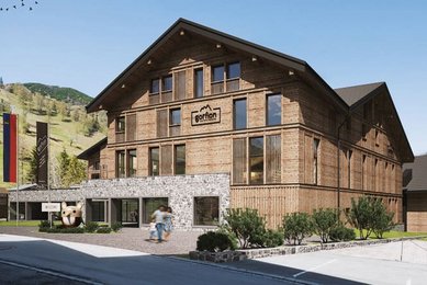 Visualisierung des Hotels nach dem Umbau im Sommer