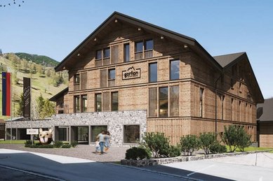 Visualisierung des Hotels nach dem Umbau im Sommer