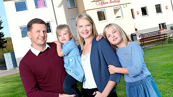 Die Gastgeberfamilie des Familienhotels Rhön Feeling.