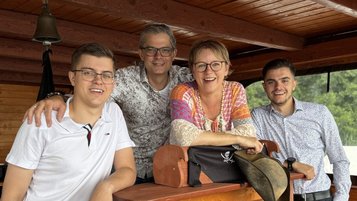 Die Gastgeberfamilie Borchard an der Mecklenburgischen Seenplatte