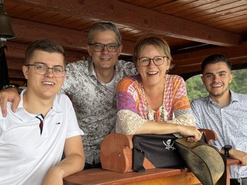 Die Gastgeberfamilie Borchard an der Mecklenburgischen Seenplatte