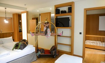 Einblick in die Midi-Suite im Familienhotel Ulrichshof im Bayerischen Wald