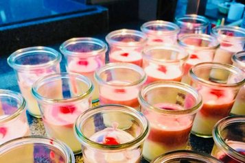 Leckeres Dessertbuffet im Family Club Harz für das Abendmenü.