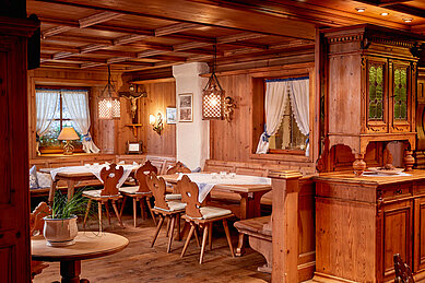 Restaurant im Familienhotel Tirolerhof in Tirol.