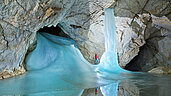 Die größte Eishöhle der Welt in Werfen im Salzburger Land.