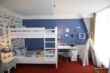 Das perfekte Doppelstockbett für Kinder im Familienappartement im Borchard's Rookhus
