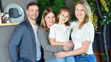 Die Gastgeber Familie Heidinger.