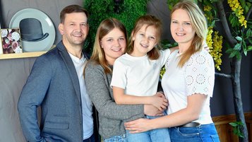 Die Gastgeber Familie Heidinger.