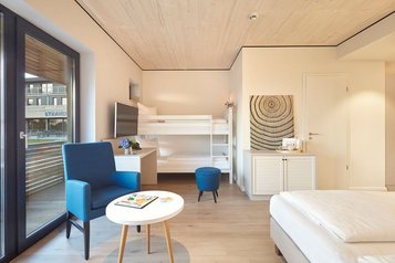 Familienkoje Landblick im Familienhotel Strandkind an der Ostsee