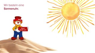 Bastelanleitung Sonnenuhr