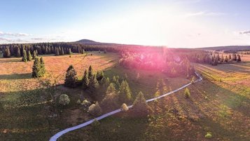Wanderregion Ergebirge im Herbst.