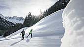 Vorarlberg im Winter: Langläufige Langlaufloipen in Mittelberg.