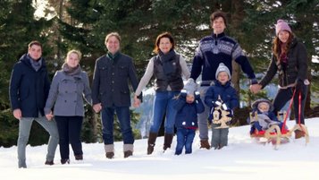 Ein winterliches Bild von der Gastgeberfamilie des Hotels Alpengasthof Hochegger.