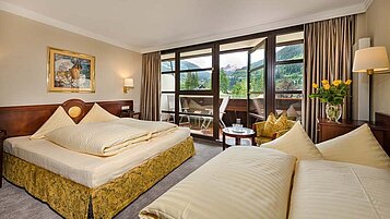 DoppelzimmerSüd "de luxe" im Familienhotel Sonngastein im Salzburger Land.