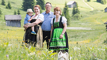 Gastgeberfamilie vom Familienhotel Kaiserhof an der Zugspitze.