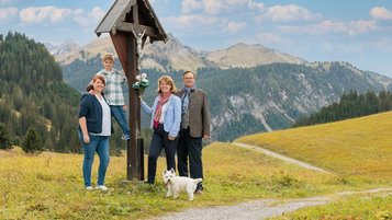 Gastgeberfamilie vom Familienhotel Kaiserhof an der Zugspitze.
