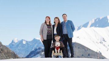 Gastgeberfamilie vom Familienhotel Kaiserhof an der Zugspitze.