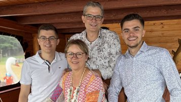 Die Gastgeberfamilie Borchard vom Familienhotel Borchards Rookhus an der Mecklenburgische Seenplatte