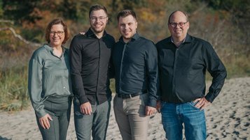Gastgeber und Gastgeberin im Familienhotel Strandkind an der Ostsee