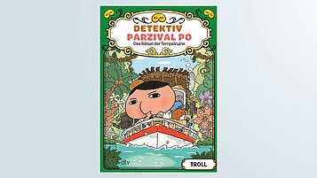 Das Cover des Kinderbuchs Detektiv Parzival Po, Band 5, Das Rätsel der Tempelruine