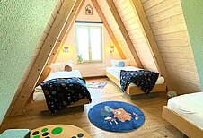 Kinderschlafbereich im Brockenhaus im Family Club Harz