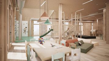 Die Kinderwelt im Familienhotel Gorfion in Lichtenstein.